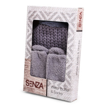 SENZA Water Bottle & Socks Deluxe Grey - Topgiving