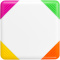 Trafalgar vierkante markeerstift met 4 kleuren - Topgiving